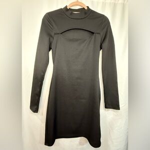 NWT Rewind Long Sleeve Black Cut-Out Dress Size Medium